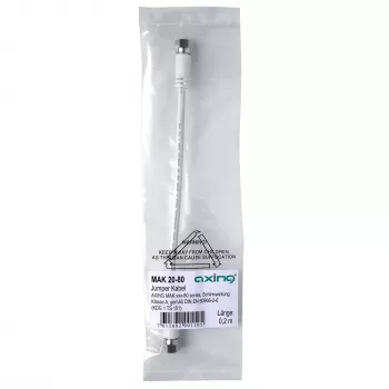 AXING MAK 20-80 F-type coaxiale patchkabel 0,2 m wit