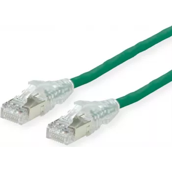 Dätwyler Cat.6 patchkabel, AMP v2, groen, 10 m, CU 7702 flex LS0H, U/UTP