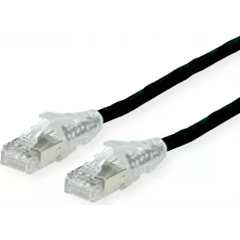 Dätwyler Cat.6 patchkabel, AMP v2, zwart, 10 m, CU 7702 flex LS0H