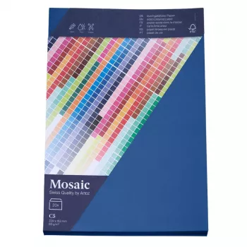 Artoz Papier Mosaic enveloppen DIN C5 zonder venster marineblauw nat te plakken 20 stuks