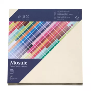 Artoz Papier Mosaic vierkante enveloppen ivoor zonder venster gegomd 20 stuks (9445420-241)