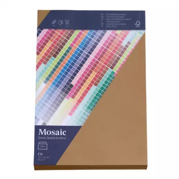 Artoz Papier Mosaic enveloppen DIN C6 zonder venster naturel natte gom 20 stuks