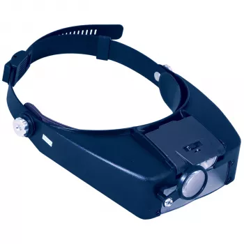 Discovery Crafts DHD 20 hoofdloep met 6 verwisselbare lenzen, LED-verlichting, zwart/grijs