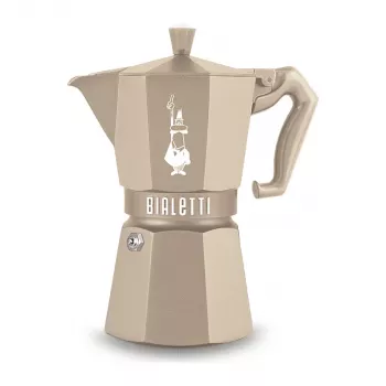Bialetti MOKA EXCLUSIVE 6TZ Induction mokakan, zand, 6 kopjes