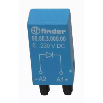 Finder 99.80.3.000.00 vrijloopdiodemodule 6-220 VDC