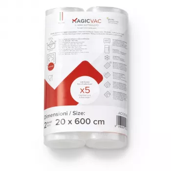MagicVac 2 rollen vacuümfolie 20 cm x 6 m