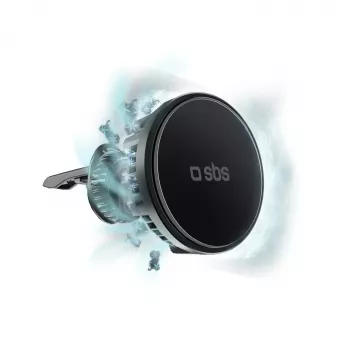SBS TESUPFANWIR15W 15W Qi draadloze autolader met koelventilator - zwart