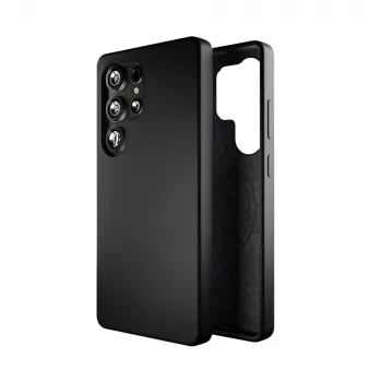 Puro Icon Mag back cover voor Samsung Galaxy S25 Ultra, zwart, TPU/siliconen, MagSafe-compatibel