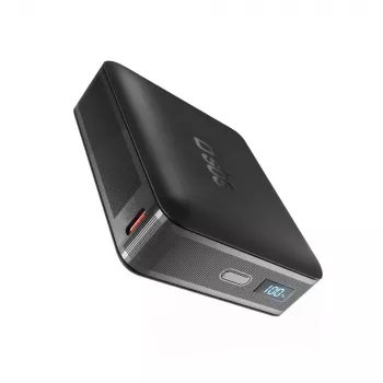 SBS HD 65W 20000mAh powerbank met LCD-display - zwart