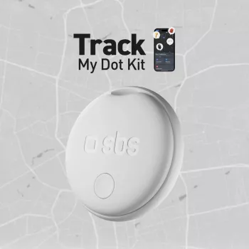 SBS Track My Circle tracker compatibel met Apple Find My - 4-pack - wit