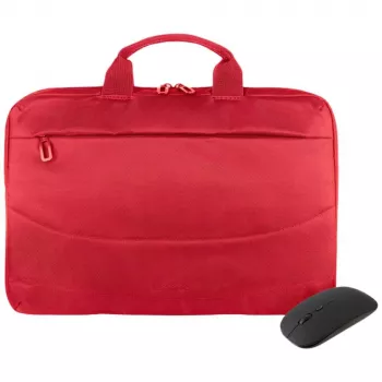 Tucano BUBIDEAWMR Idea 15,6 inch rode laptoptas met draadloze muis