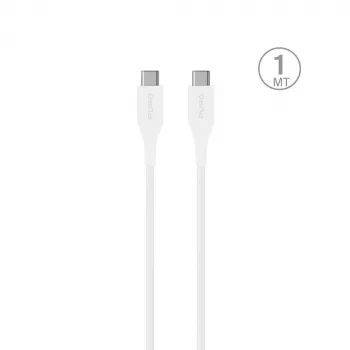 PURO ELEKTRIK Plain USB-C naar USB-C kabel Power Delivery 2m Wit