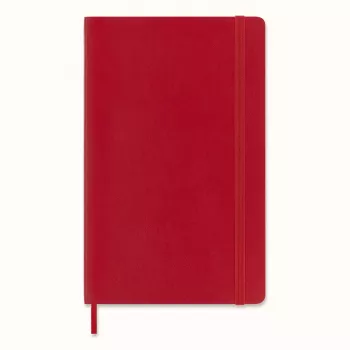 Moleskine Monochromatic Notitieboek Large Rood Softcover gelinieerd 192 pagina's 13x21 cm
