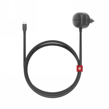 Twelve South PowerCord EU 30W USB-C wandlader met 1,2 m gevlochten kabel (leisteen grijs)