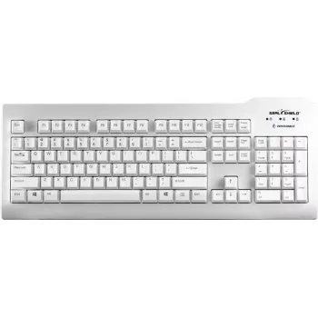 Seal Shield Silver Seal toetsenbord USB QWERTZ wit IP68 waterdicht vaatwasserbestendig