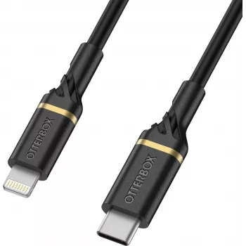 OtterBox standaard USB-C naar Lightning kabel 1m zwart shimmer MFi-gecertificeerd 60W PD