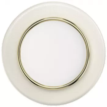 Popsockets Round Luxe Coconut Creme Enamel MagSafe telefoongrip en standaard