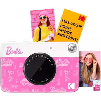 KODAK Printomatic Barbie Edition instant digitale camera 5MP + 5 vel ZINK fotopapier roze