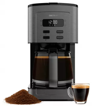 Cecotec Coffee 66 Time Filterkoffiezetapparaat 950W 1,5L 12 kopjes LCD-timer RVS