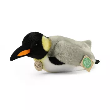 Rappa milieuvriendelijk realistisch pluchen pinguïn liggend 28 cm