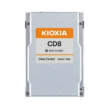 Kioxia CD8-V Series KCD81VUG12T8 12,8 TB SSD, 2,5 inch U.2 (15 mm) NVMe Gen4, datacenter gemengd gebruik, 3 DWPD