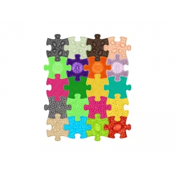 Muffik sensorische orthopedische mat set 20-in-1 mini puzzel 20x sensorische matten MFK-051