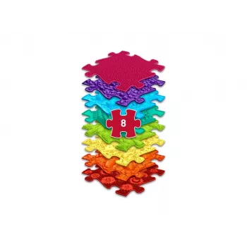 Muffik orthopedische sensorische mat set 8-in-1 regenboog 8 puzzelmatten sensorisch Muffik / Rainbow / MFK-079