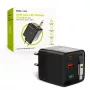 Mobile Origin 65W GaN-oplader USB-C oprolbaar kabel + USB-A 75cm