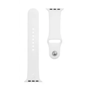 Tactische Apple siliconen band voor Watch 1/2/3/4/5/6/7/SE 42/44/45mm wit