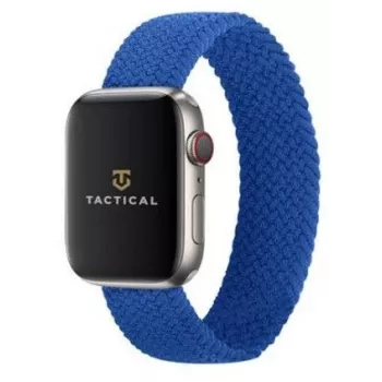 Tactische gevlochten band voor Watch 1/2/3/4/5/6/7/SE 42/44/45mm maat M blauw