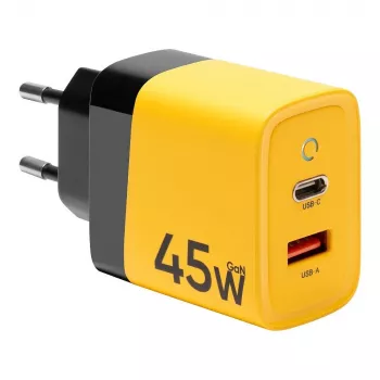 Tactical Microgrid GaN 45W gele wandlader met USB-C