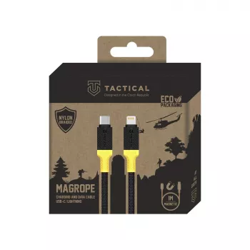 Tactical MagRope USB-C/Lightning zwart/gele kabel - digitaal/data