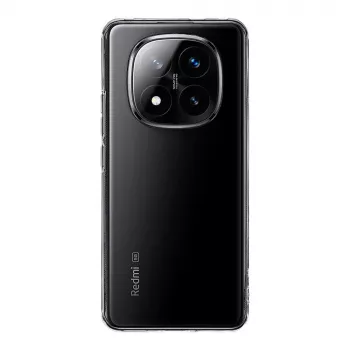 Tactical Back Cover TPU voor Xiaomi Redmi Note 14 Pro+ 5G transparant
