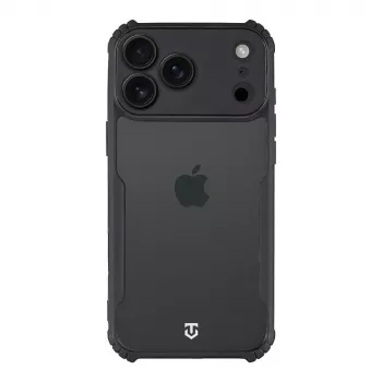 Tactical Back Cover Quantum Stealth voor Apple iPhone 17 Pro Max Clear/Black