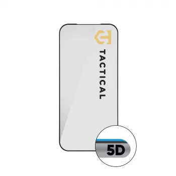 Tactical Glass Shield 5D voor iPhone 17 Pro zwart