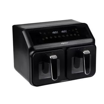 ALPINA Dual Zone Airfryer 2x4L 2200W zwart