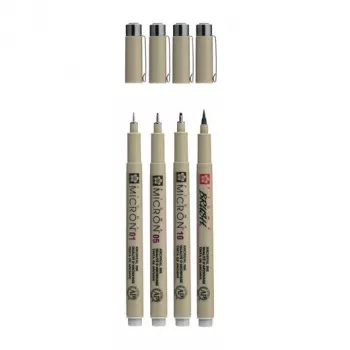 Sakura Pigma Micron fineliner pennen set cool gray 4-delig