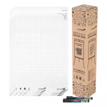 LEGAMASTER Sketch Eco papierblok hoogwit A2 5-pack