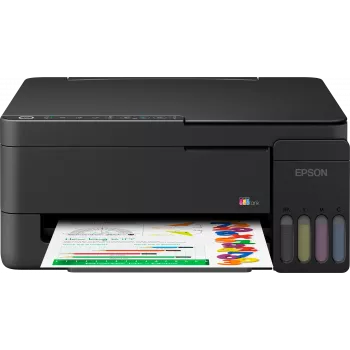 Epson EcoTank L3351 multifunctionele printer - kleur - A4 - printen, scannen, kopiëren - inkjet - 33 pagina's/min. zwart concept - USB, Wi-Fi, Wi-Fi Direct - zwart