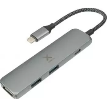 Xtorm XWH03 USB-C-hub - USB 3.2 Gen 1, 4K HDMI, 60W PD, aluminium, zwart