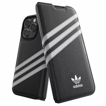 Adidas Originals OR Booklet Case PU voor iPhone 14 Pro zwart/wit