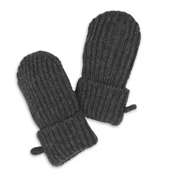 Lodger babyhandschoenen van 100% merinowol Graphite Pigeon 0-12 mnd