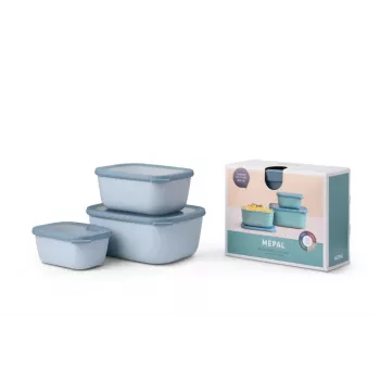 Mepal Cirqula multischaal-set 3-delig, nordic blue