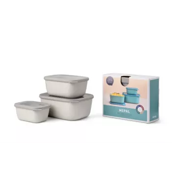 Mepal Cirqula Multi Bowl Set 3-delig, Nordic White
