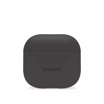 Decoded Siliconen Aircase Beschermhoes voor Apple AirPods 4e Generatie (Charcoal)