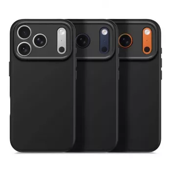 Decoded AntiMicrobial Silicone Back Cover voor iPhone 17 Pro met MagSafe (Phantom Black)
