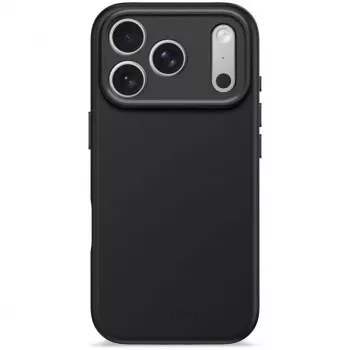 Decoded AntiMicrobial Silicone Back Cover voor iPhone 17 Pro met MagSafe (Phantom Black)
