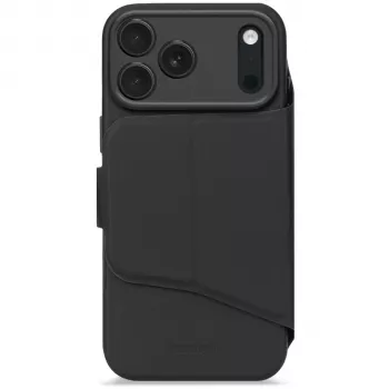 Decoded Silicone afneembare walletcase voor Apple iPhone 17 Pro Max - zwart