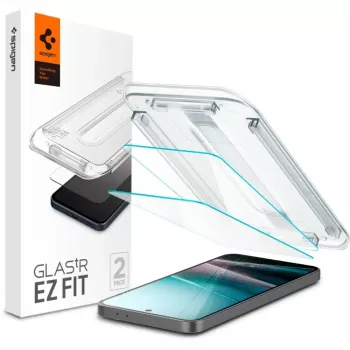 Spigen Glas.tR EZ Fit 2-pack gehard glas schermbeschermer voor Samsung Galaxy A36 5G clear