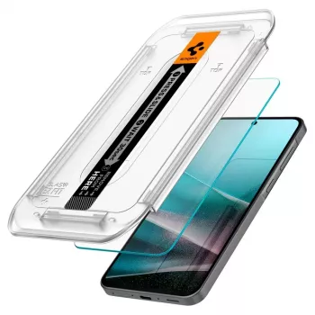 Spigen Glas.tR EZ Fit 2-pack gehard glas schermbeschermer voor Samsung Galaxy A36 5G clear